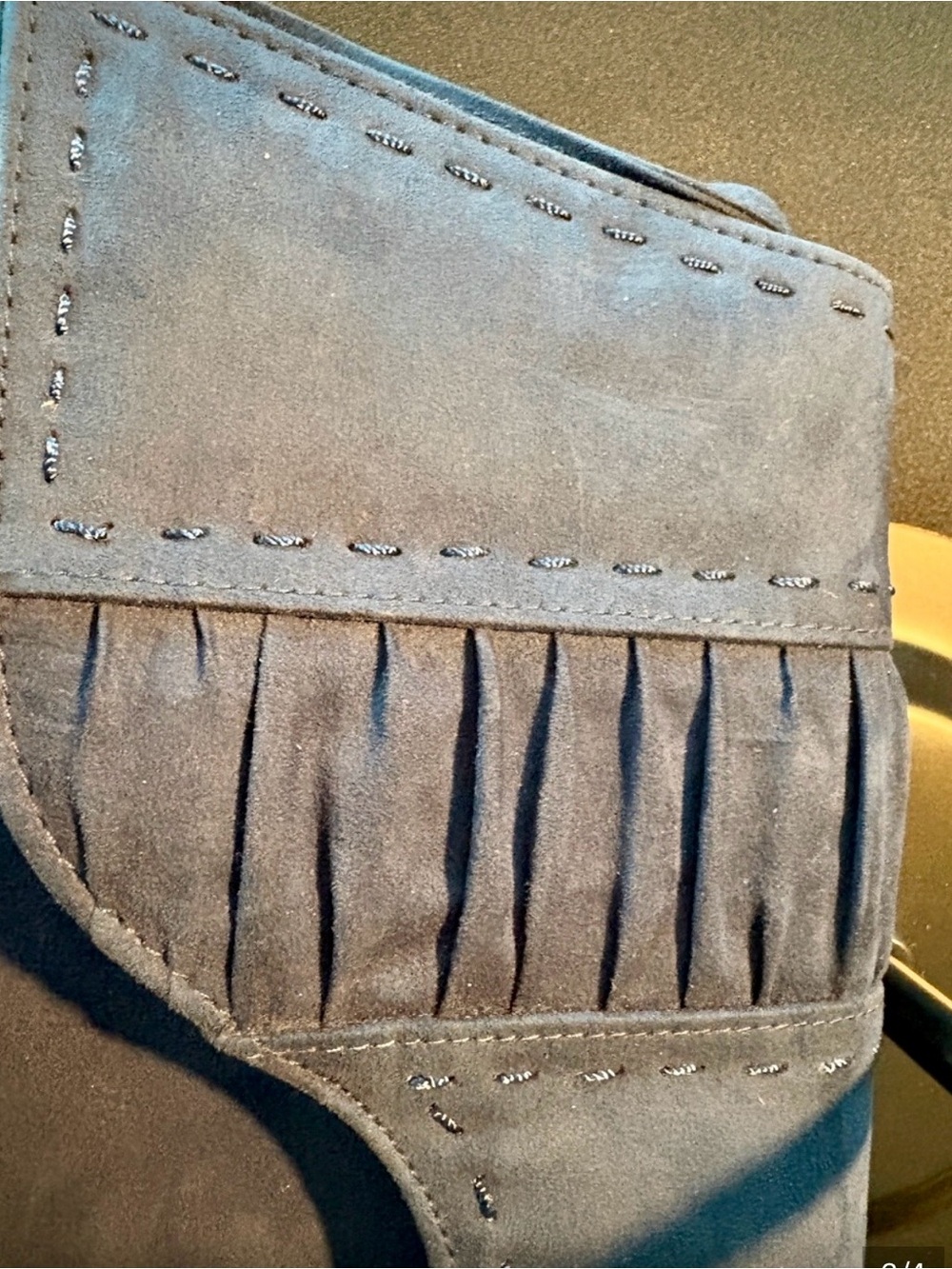 Unbranded Blue Suede Crossbody Bag – Stylish Everyday Shoulder Bag - Picture 2 of 4